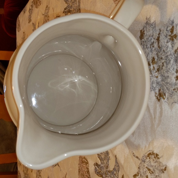 Longaberger Woven Traditions BLUE 64 Oz Pitcher 2 QT 7.25” USA Pottery Large - Picture 5 of 6